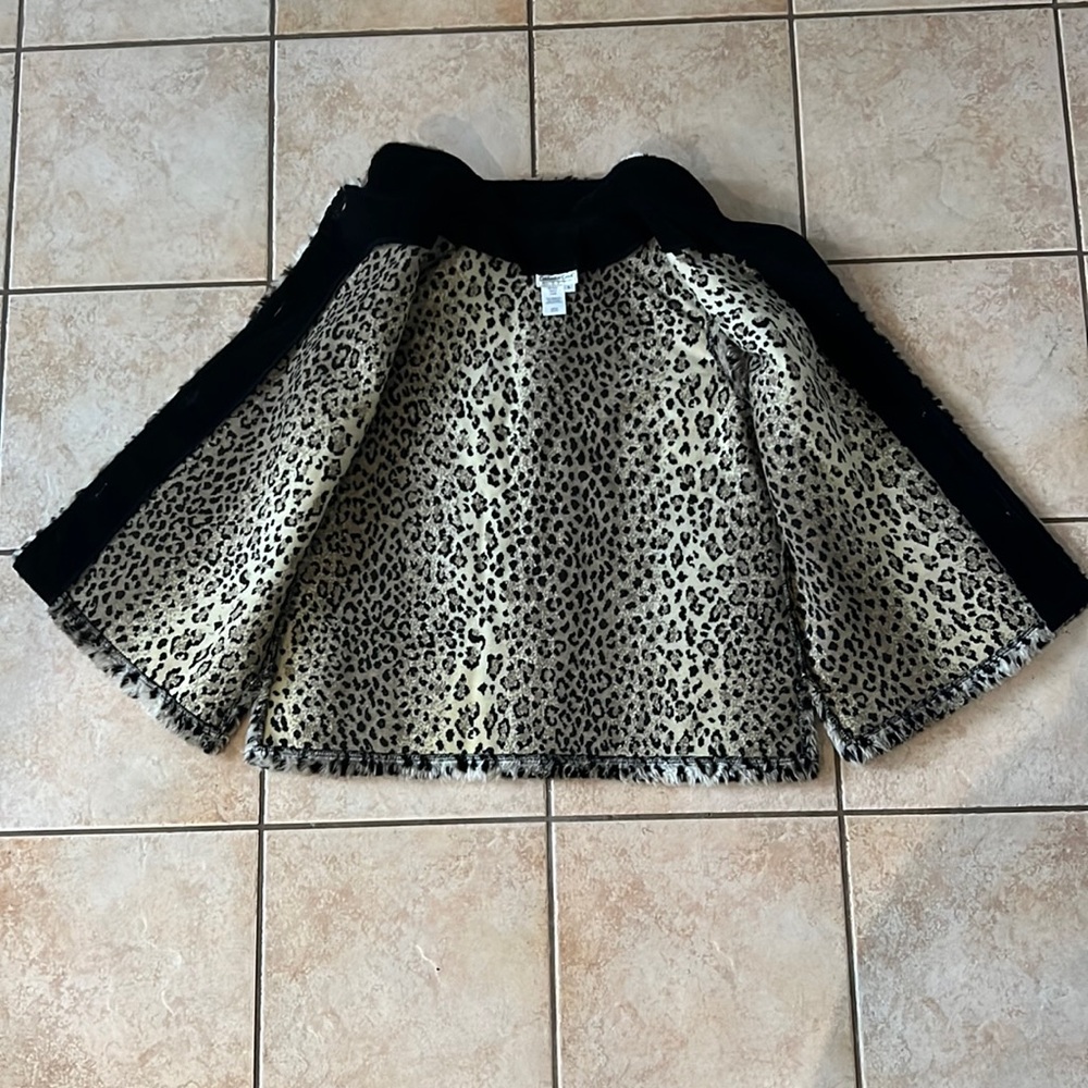 Coldwater Creek Faux‎ Fur Leopard Print Vest, Sz Large - Picture 5 of 9